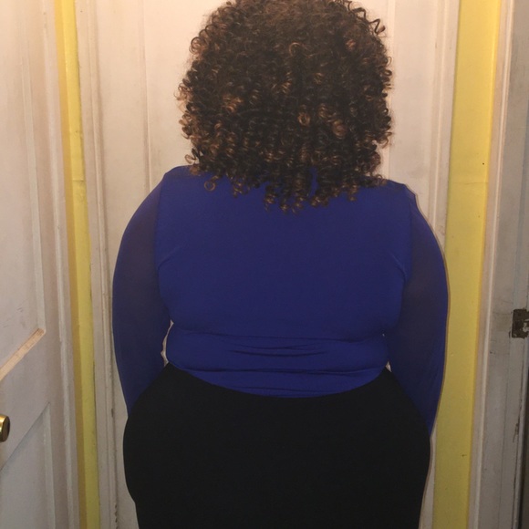 Blue Rhinestone Bodysuit - Picture 4 of 4